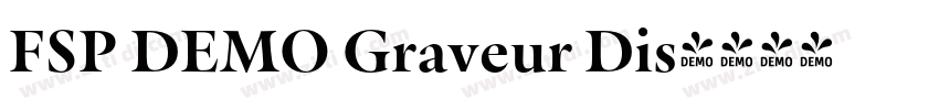 FSP DEMO Graveur Dis字体转换